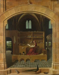 Saint Jerome i fallet. Omkring 1475