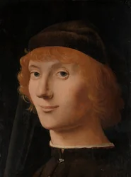 Porträtt av en ung man, ca. 1470.