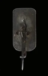 Mikroskop, ca 1690 (silver & glas) (se även 1121456-9)