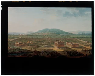 En vy över Paestum