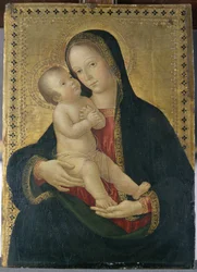 Madonna och barn, ca 1480-85 (tempera på poppelträ)