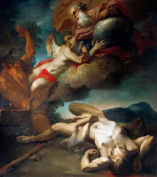 Abels själ stiger upp till himlen, av Antonio Balestra (1666-1740) (olja på duk)