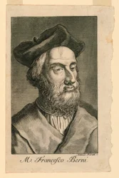 Porträtt av Francesco Berni (ca 1497-1535)