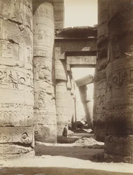 Interiör av Hypostyle Hall, Karnak