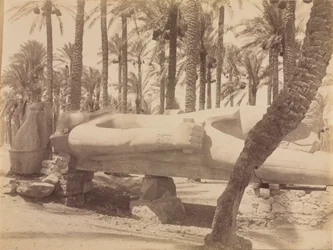 Staty av Ramses i Saqqara, ca. 1870-1880-talen.