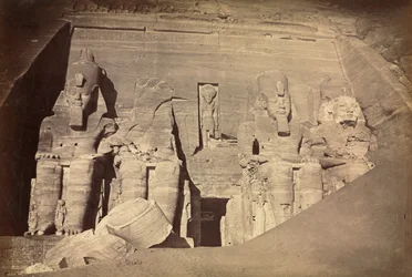 Ramses II:s tempel, Abu Simbel, ca. 1860-talet.
