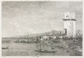 Utsikt: Tornet i Malghera, 1735-1746.