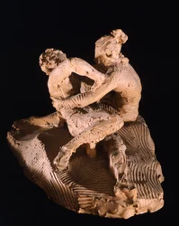 Amor och psyke av Antonio Canova (1757-1822), lermodell