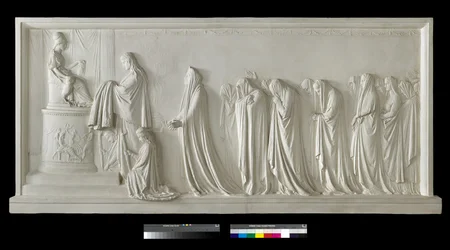 Hecuba erbjuder peplum till Pallas Athena, 1790-92 (gips)
