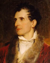 Porträtt av Antonio Canova, detalj