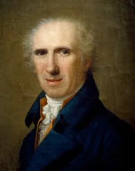 Porträtt av skulptören Antonio Canova av Gaspare Landi (1756-1830), olja på duk, 61x50 cm