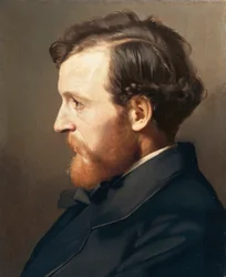 Porträtt av Vincenzo Ciseri av Antonio Ciseri (1821-1891)