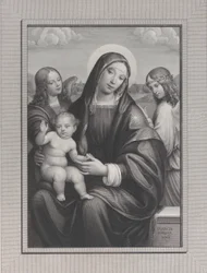 Madonna och barn med änglar, 1822-88.