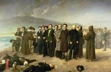 Avrättningen av José María de Torrijos y Uriarte (1791-1831) och hans följeslagare år 1831, 1888