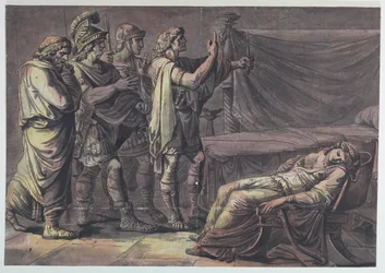 Nero hittar kroppen av sin mor, Agrippina