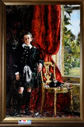 The Young Golfer (olja på duk)