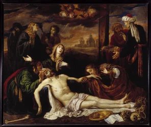 Deposition av korset eller Pieta (olja på duk)