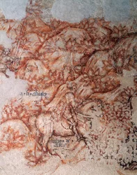 Sinopia (undermålning), detalj (fresk)