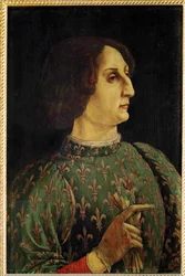 Galeazzo Maria Sforza (tempera på trä)