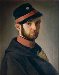 Porträtt av toskansk volontär, av Antonio Puccinelli