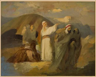 Biblisk scen (olja på duk)