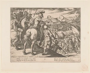 Alexander den store leder en kamp Alexander den stores gärningar (serietitel) Alexandri magni praecipvae res gestae (serietitel)