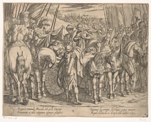 Alexander den store hittar Darius kropp Alexander den stores gärningar (serietitel) Alexandri magni praecipvae res gestae (serietitel)