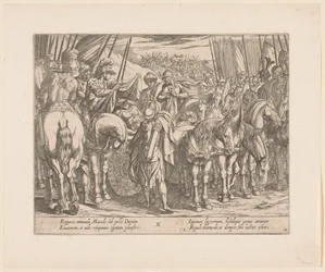 Alexander den store hittar Darius kropp Alexander den stores gärningar (serietitel) Alexandri magni praecipvae res gestae (serietitel)