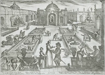 April: en trädgård