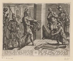 Cerialis förlåter romerska soldater som hade hjälpt Julius Civilis De bataviska krigen mot romarna (serietitel) Batavorum cum Romanis Bellum (serietitel)