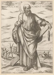 Av St Andrew Och i Jesus Kristus, hans ende son, vår Herre (titel på objektet) Kristus, Maria och aposteln (serietitel)