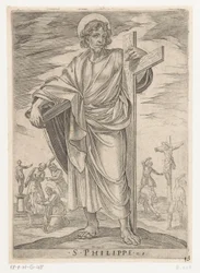 Sankt Filip S. Philippe (titel på objekt) Kristus, Maria och apostlarna (serietitel)