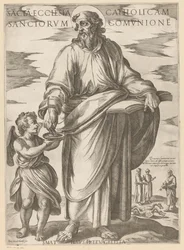 Av Sankt Matteus Heliga katolska kyrkan i de heligas gemenskap (titel på objektet) Kristus, Maria och aposteln (serietitel)