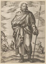 Av den helige Matthias Och evigt liv amen (titel på objekt) Kristus, Maria och aposteln (serietitel)