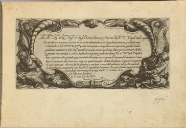 Frontispice: Dedikation till Pietro Strozzi