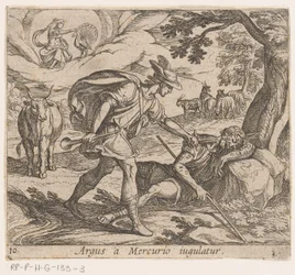 Mercury doodt Argus Argus stryps av Merkurius (titel på objekt) Metamorfoseon eller transformationer (serietitel) Metamorfosen van Ovidius (serietitel)