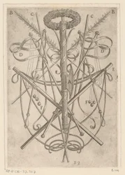 Prydnad med tortyrverktyg Tortyr som lidit av kristna martyrer (serietitel) Varia tormentorum et supplicioru crudelium (...) (serietitel)