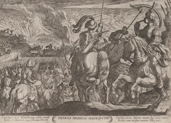 Platt 7: Egyptierna som förföljer israeliterna, från 