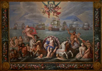 George, Prince of Denmark, detalj från Drottningens salongen