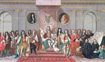 James II (1633-1701) Tar emot Mathematical Scholars of Christ