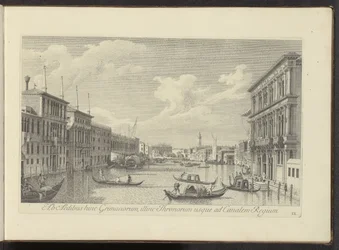 Se på Canal Grande och Palazzo Vendramin-Calergi i Venedig Från Grimanernas hus på denna sida, på tronernas, så långt som till Royal Canal (titel på objektet) Den mest kända utsikten över staden Venedig, från Antoniuskanalen 38 paneler tryckta på luft av A