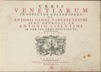 De mest berömda utsikterna över staden Venedig, från Antoniuskanalens tabeller 38 Air Expressi distribueras av Antonio Visentini i tre delar. Del ett [-Del tre]
