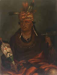 Chetan-woa-kutoa-mang Höken som jagar gående, ca. 1887.