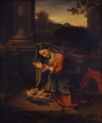 Madonna avgudar barnet, ca. 1525