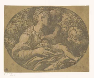 Maria med barnet och Johannes Döparen Maria med rosen