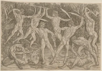 Battle of the Nudes, 1470-80-talen.
