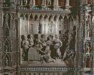 Herodes högtid, med Salomes dans, Argentos altare, 1478 (silver)