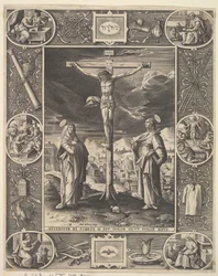 Kristus på korset, före 1586.