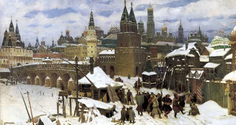 Moskva på 1600-talet. Allhelgonabron, 1901