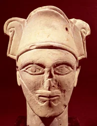 Chef för en semitisk hövding med egyptiskt inflytande, från Amman